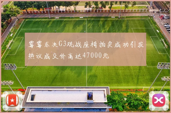 霉霉东决G3观战座椅拍卖成功引发热议成交价高达47000元